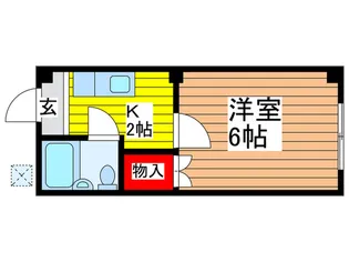 ハイツ北与野【2階】の間取り