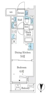 クラリティア板橋本町【5階】の間取り