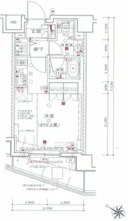 グローリオ明大前【6階】の間取り
