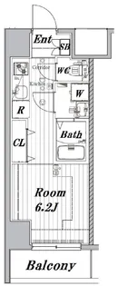 メイクスデザイン川崎【9階】の間取り