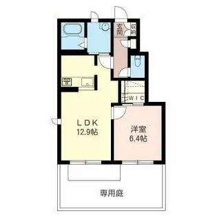 シャーメゾン グラヴィス【1階】の間取り