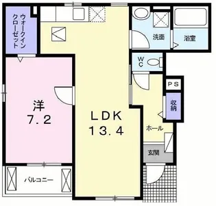 サニーハイツ マツオ【1階】の間取り