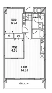 コンフォリア芝浦II【9階】の間取り