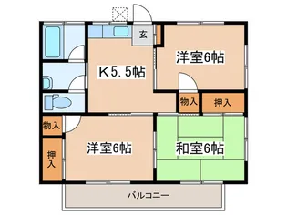 コーポ古沢II【2階】の間取り