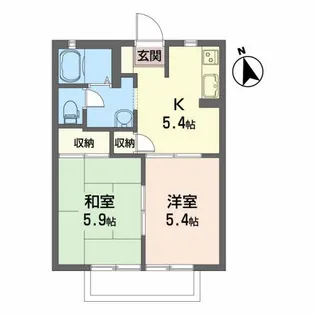 ファミール119【1階】の間取り