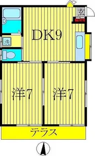 メゾンローズ【1階】の間取り