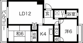 花ノ木パークハイツ【1階】の間取り