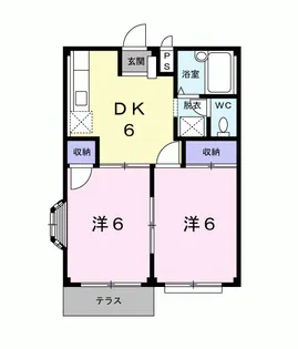 エルディムS【1階】の間取り