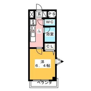 クレスト山手通【8階】の間取り