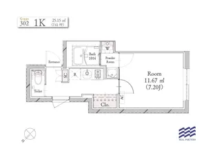 BLANCCOURT武蔵小山【3階】の間取り