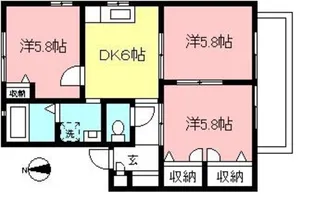 カーサ・ヒロI【2階】の間取り