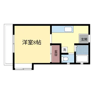 コーポ・ベルジェーヌ【2階】の間取り