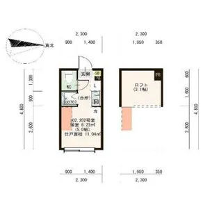 ハーモニーテラス常盤台【2階】の間取り