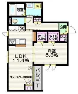 リベルタ東川口【3階】の間取り