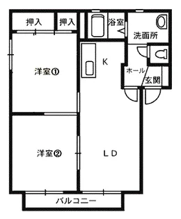 クリエイトシティ創建【1階】の間取り