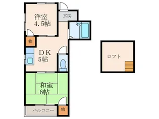 泰中ハイツ【2階】の間取り