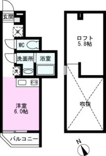 オアシス・メゾン【2階】の間取り