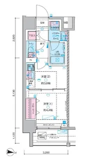 GENOVIA木場II【8階】の間取り
