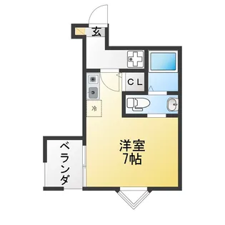 ヴィラディアス横浜IV【1階】の間取り