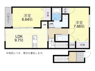 Moanaテラスlua【2階】の間取り