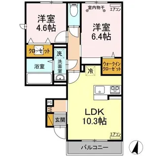 アセットK【1階】の間取り