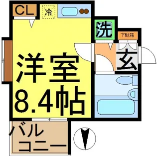 パレルモコート【2階】の間取り
