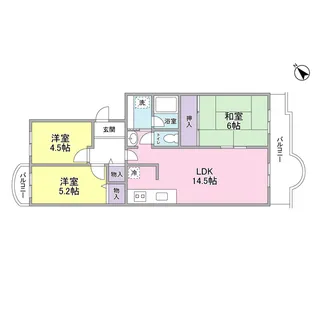 ミルフィーユ宮前平【1階】の間取り