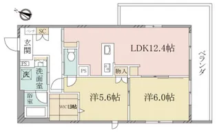 (シニア限定)ヘーベルヴィレッジ横濱~ベルメゾン~【1階】の間取り