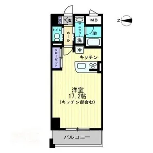 アルファレガロ中央町【2階】の間取り