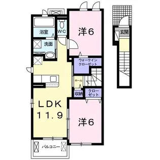 アンジュ ベル I【2階】の間取り