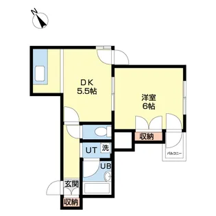 αNEXT二十四軒【4階】の間取り