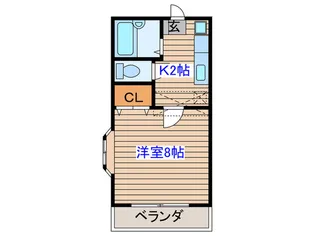 プロデュース上杉【2階】の間取り
