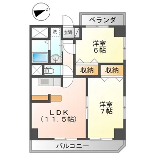 サンライズマンション18【4階】の間取り