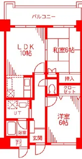 第三幸喜ビル【5階】の間取り