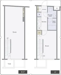 プレールドゥーク北新宿III【1階】の間取り