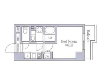 レジディア南品川【4階】の間取り