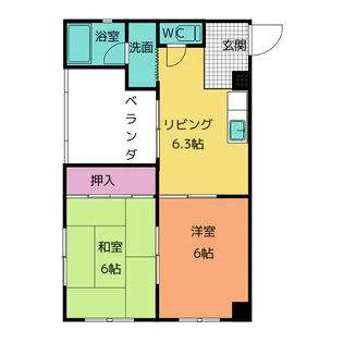 ラカーシュ向が丘【3階】の間取り