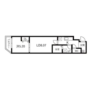 パークス神戸【3階】の間取り
