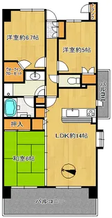 ソル・シエーナ川口【13階】の間取り