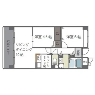 ハーヴィス・カエロン【5階】の間取り