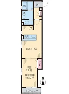 エクウス・アグラム【2階】の間取り
