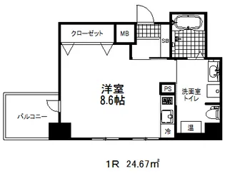 アドバンス三宮4ルシール【11階】の間取り