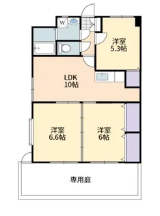 コスモス B【1階】の間取り