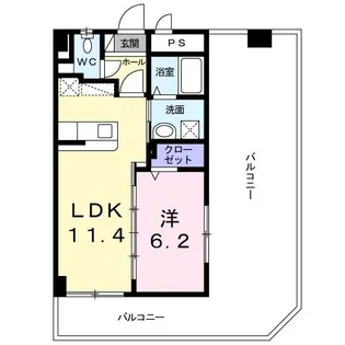 アスリヴII【4階】の間取り