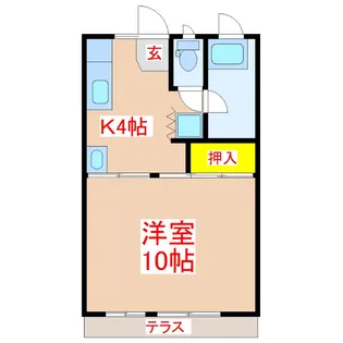 守島ハイツ【1階】の間取り