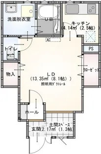 Le Lien助実(ル リアンスケザネ)【1階】の間取り