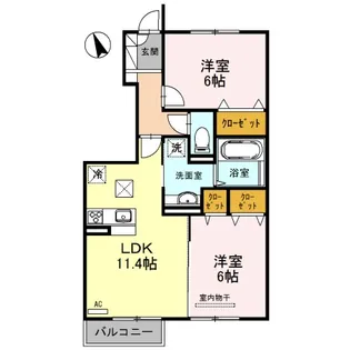 シエロII【1階】の間取り