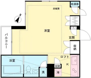 Hi-ROOMS哲学堂【2階】の間取り