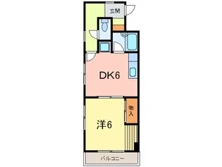 北町ハイツ【3階】の間取り