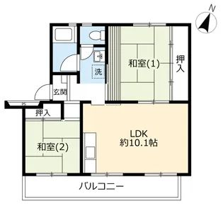 UR上和田【4階】の間取り